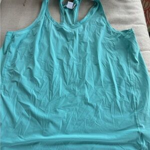 Women's Aqua Athletic Tank Top